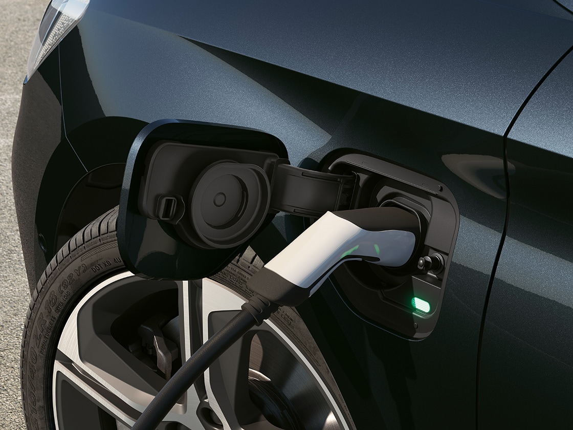 Seat leon 2025 charging port, feature of the plug-in hybrid car which complements the regenerative braking system.