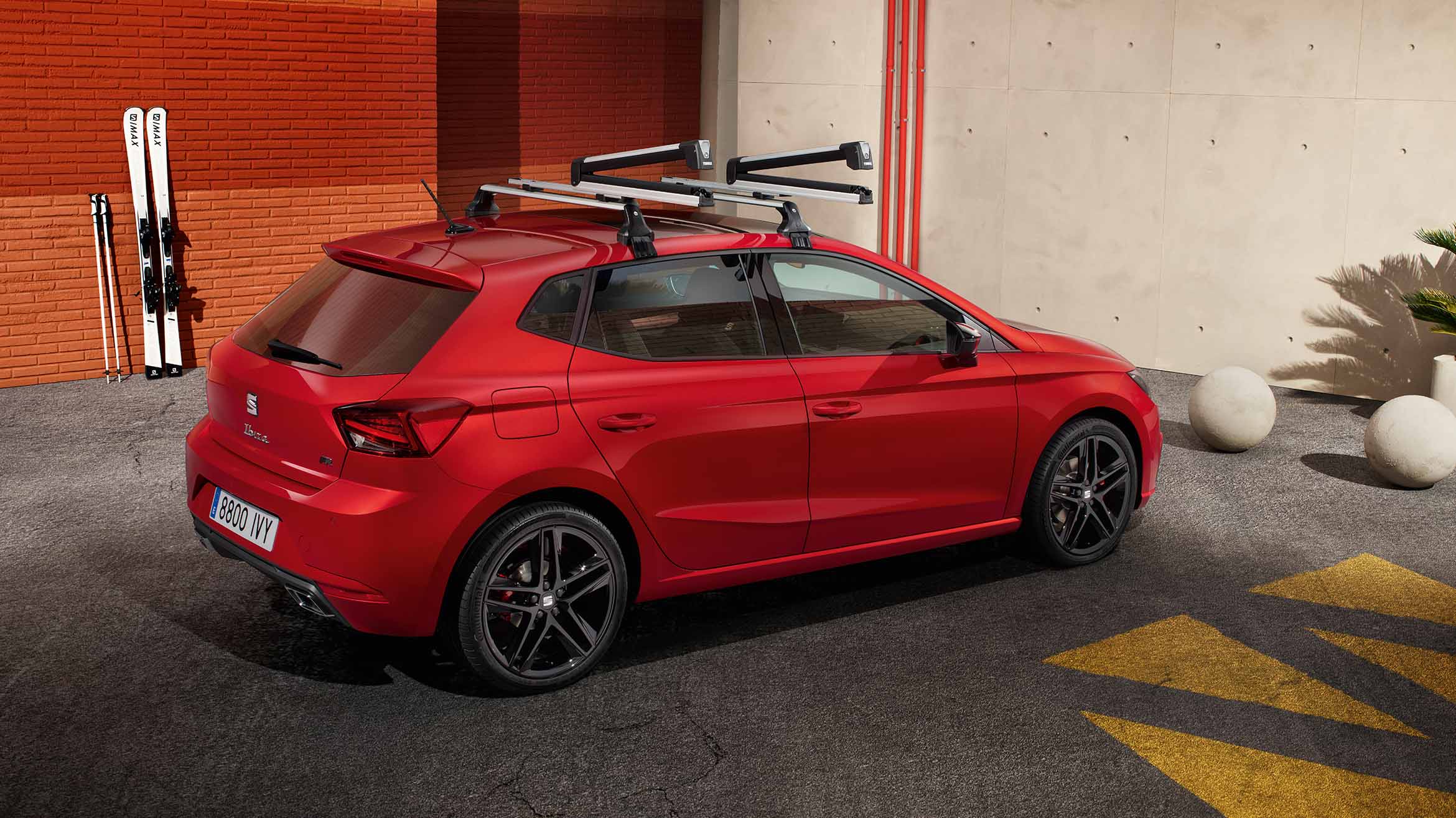 seat ibiza red desire colour bike rack accessory