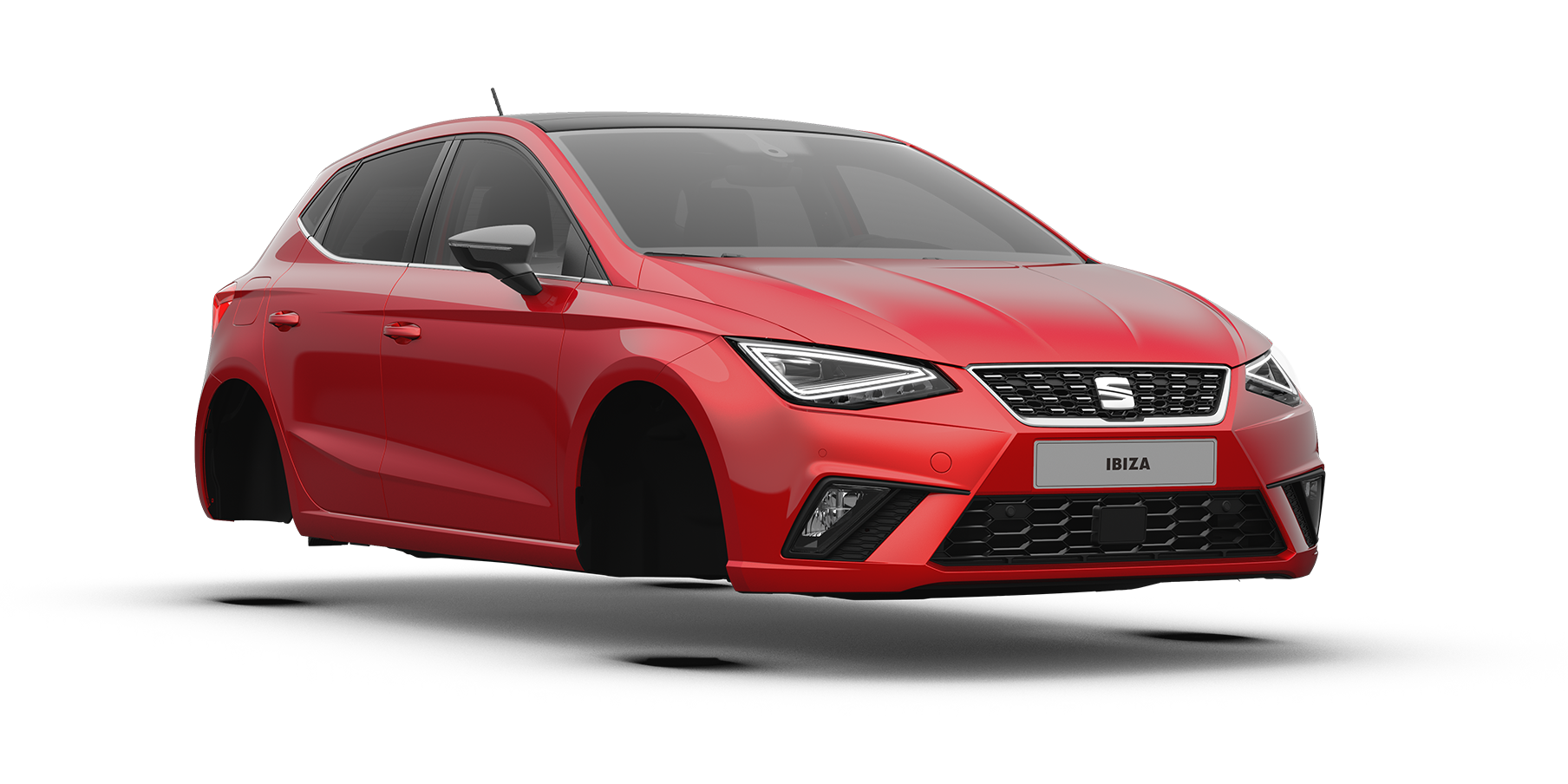 seat ibiza xc colour red desire